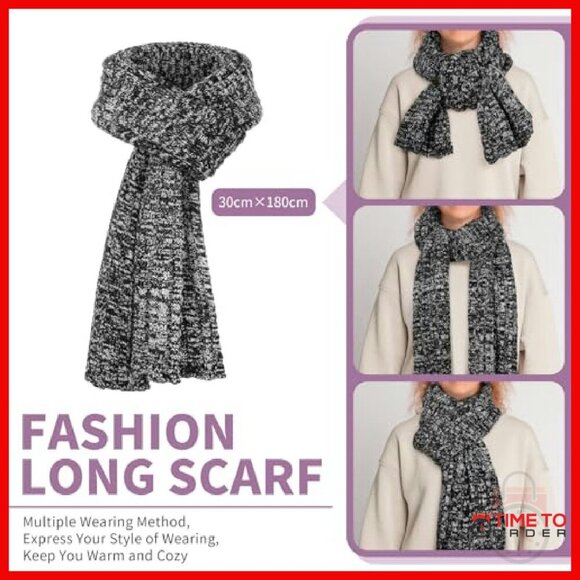 Winter Set: Beanie, Touchscreen Gloves, Long Scarf - 3-Piece Accessory Bundle main image 6